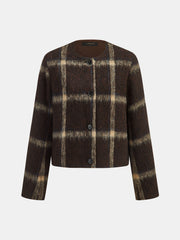 Veste courte à carreaux