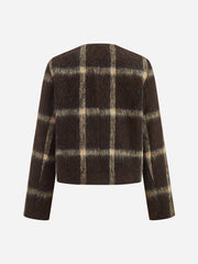 Veste courte à carreaux