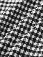 Pantalon corsaire à carreaux vichy, détail des carreaux
