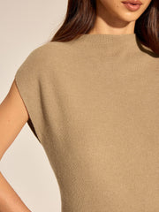 Top tricot côtelé manches courtes