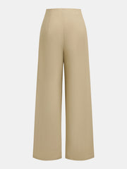 Pantalon large à nœud beige, pièce seule, vue de dos