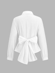 Chemise taille froncée nœud dos