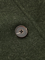 Manteau croisé vert à ceinture