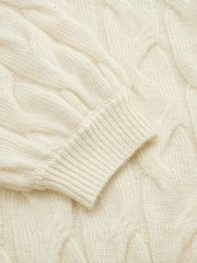Pull torsadé col rond