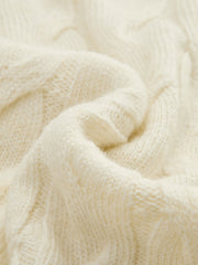 Pull torsadé col rond