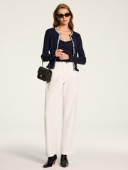 Ensemble débardeur et cardigan fleuri