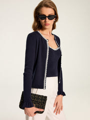 Ensemble débardeur et cardigan fleuri