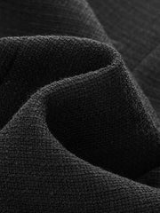 Blazer noir court col montant