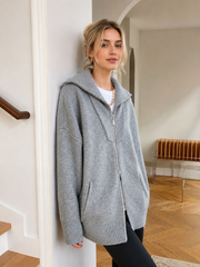 Cardigan col ouvert oversize