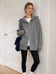 Cardigan col ouvert oversize