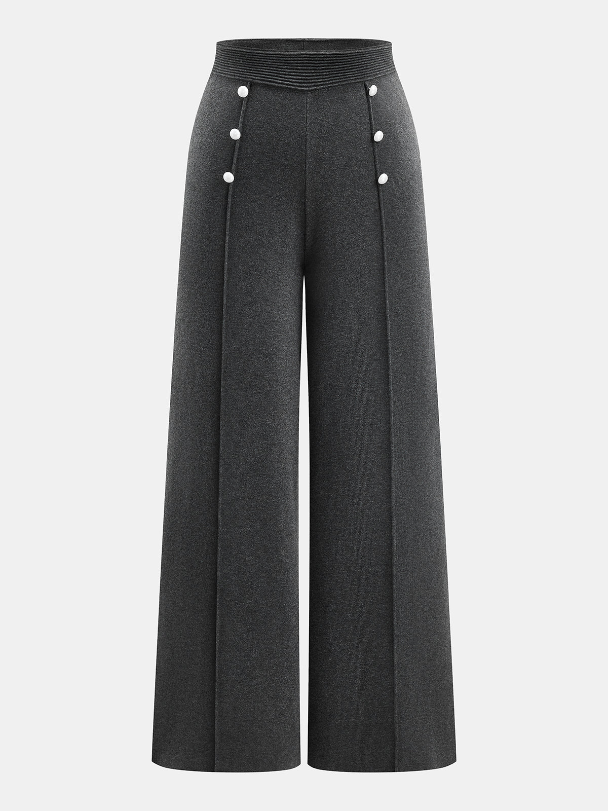 Pantalon maille à perles gris, pièce seule, vue de face