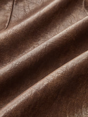Veste napoléon en simili cuir