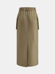 Ensemble veste courte jupe midi cargo