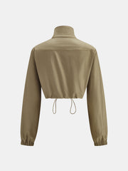 Ensemble veste courte jupe midi cargo