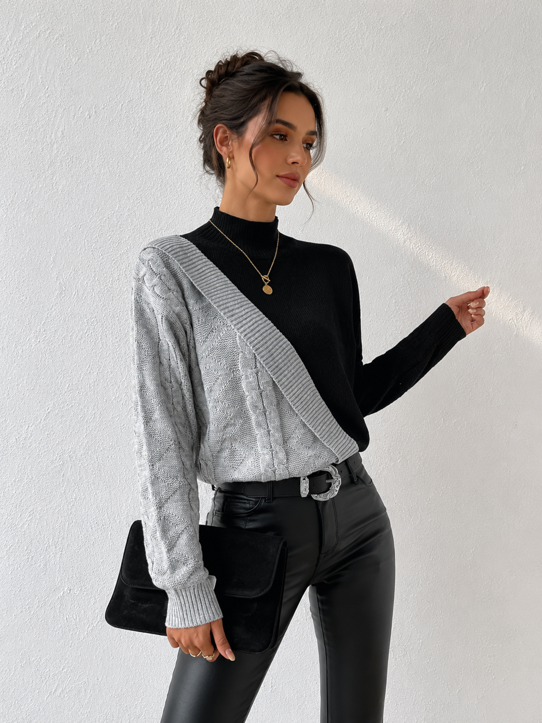 Pull oversize color block