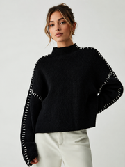 Pull col montant oversize
