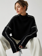 Pull col montant oversize