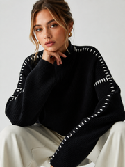 Pull col montant oversize