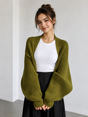 Gilet tricot ouvert devant