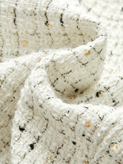 Blazer tweed à grenouillère