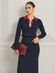 Ensemble maille à contraste
