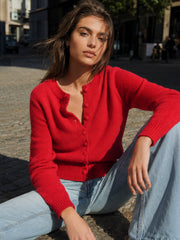 Cardigan boutonné tricot