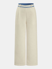 Ensemble tweed pantalon large