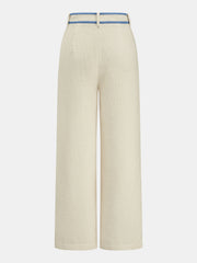 Ensemble tweed pantalon large