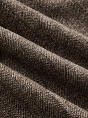 Pantalon culotte chevron taupe à boutons, détail du tissu