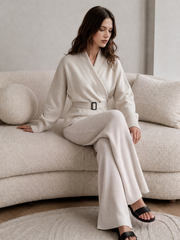 Ensemble maille ceinturé