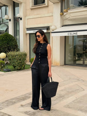 Gilet asymétrique boutonné