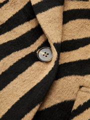 Manteau long imprimé zèbre