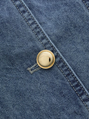 Robe mini denim tulipe cintrée