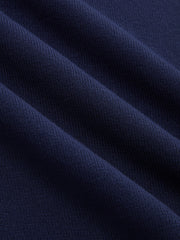 Robe mini tricot bord denim