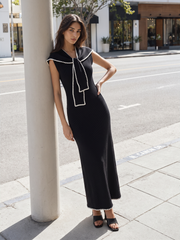 Robe midi tricot cape