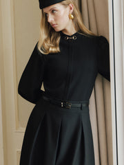 Blouse col montant mors de cheval