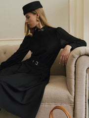 Blouse col montant mors de cheval