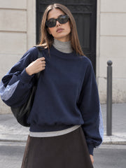 Sweat rayé épaules tombantes