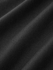 Pantalon flare court stretch noir, détail du tissu