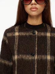 Veste courte à carreaux