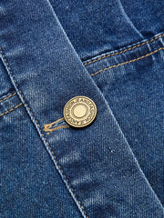 Robe mini en jean taille cintrée