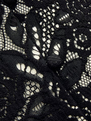 Blazer ivoire à pois dentelle