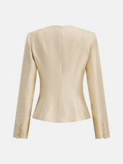 Veste satin à grenouillère