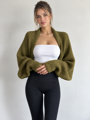 Gilet tricot ouvert devant