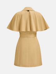 Robe trench sans manches ceinturée