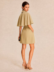 Robe trench sans manches ceinturée