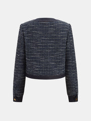 Blazer tweed à mors