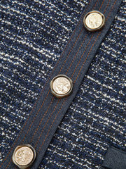 Blazer tweed à mors