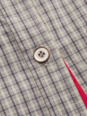 Chemise oversize carreaux bords contrastés