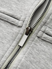 Veste zippée à boutons